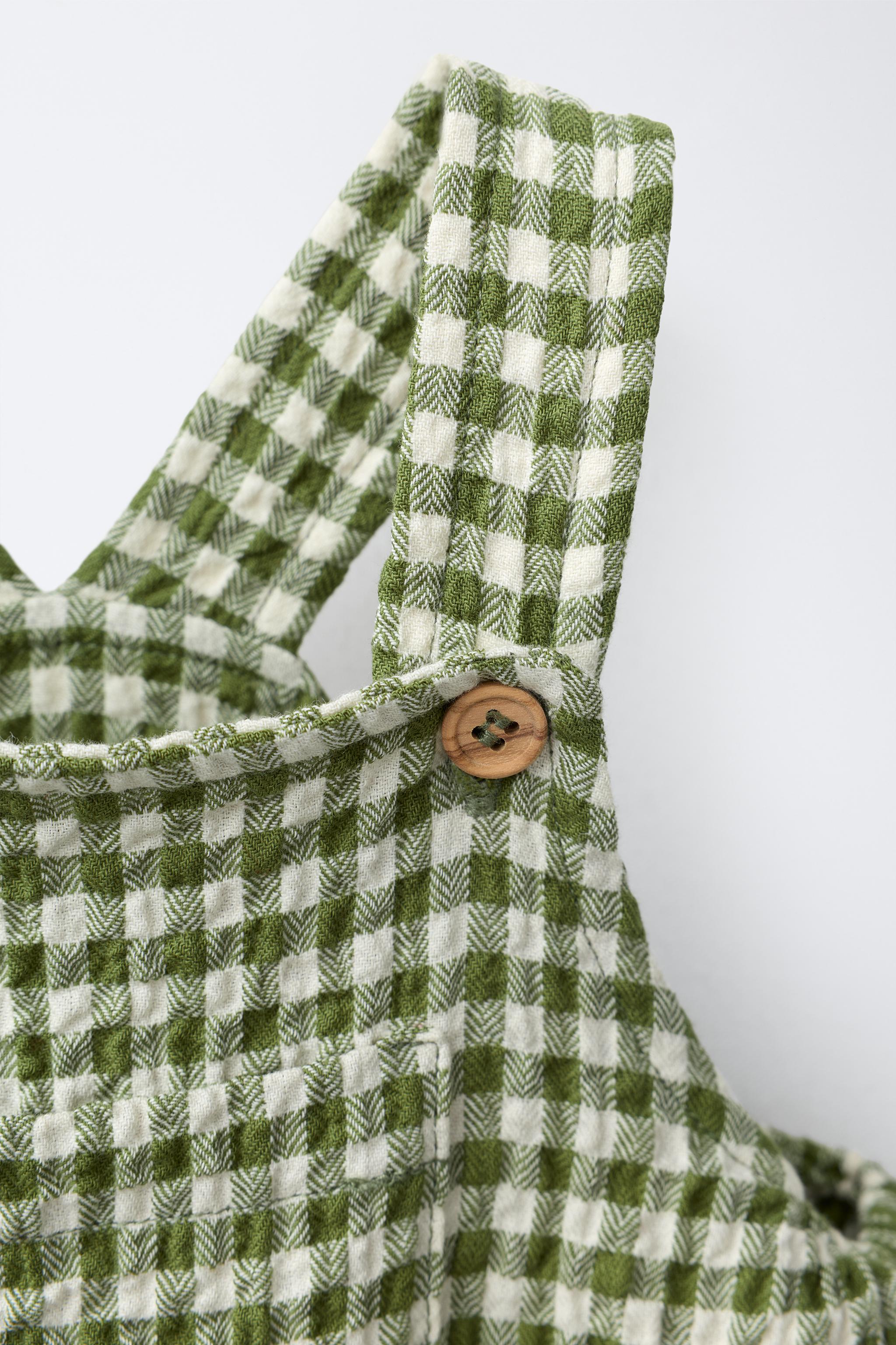 GINGHAM SHORT ROMPER