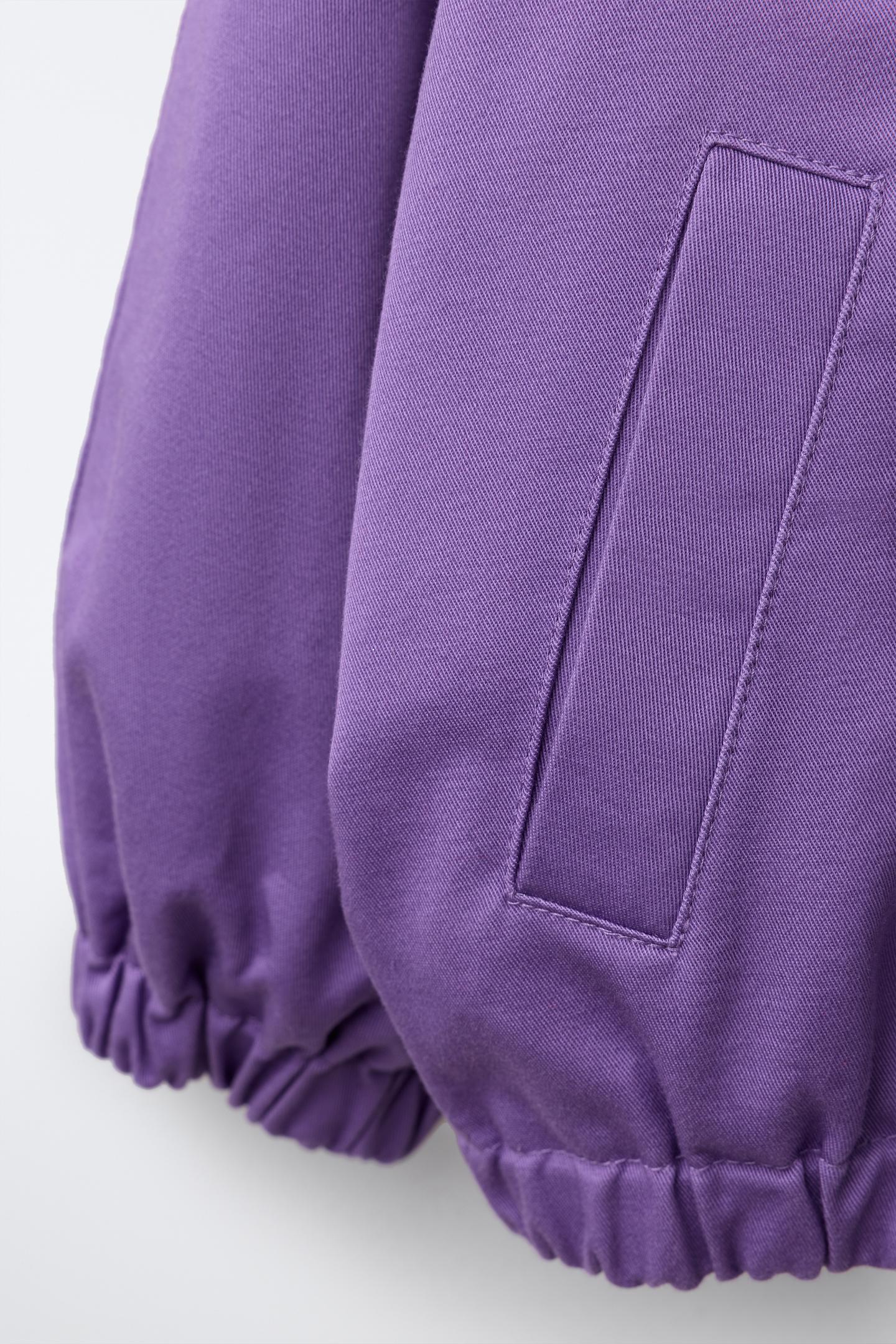 Детская куртка Zara Fruit OF the Loom™ Embroidered, цвет: Розовато-лиловый — фото 6