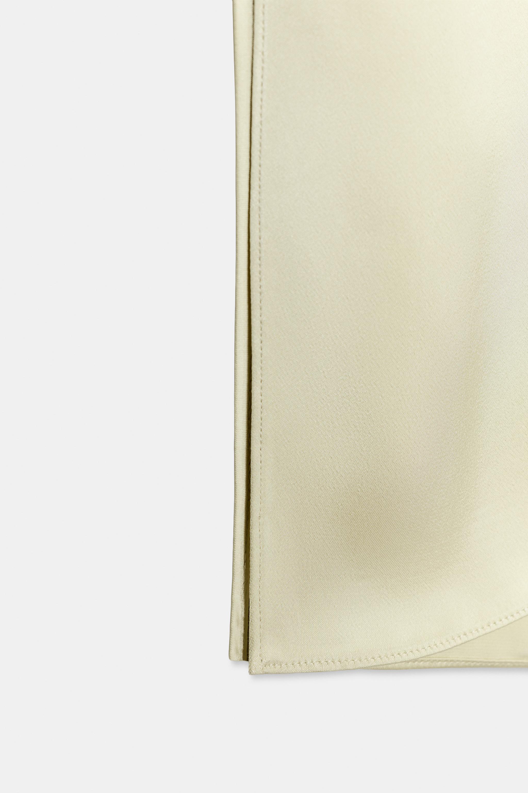SATIN EFFECT FIREMAN CLASP DRESS ZW COLLECTION