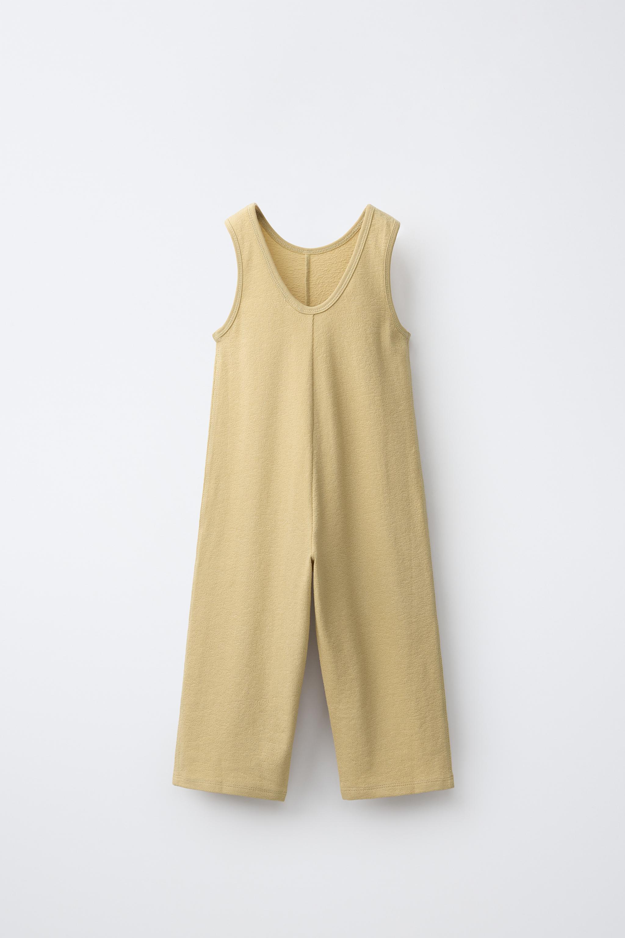 PLAIN JUMPSUIT — Mustard