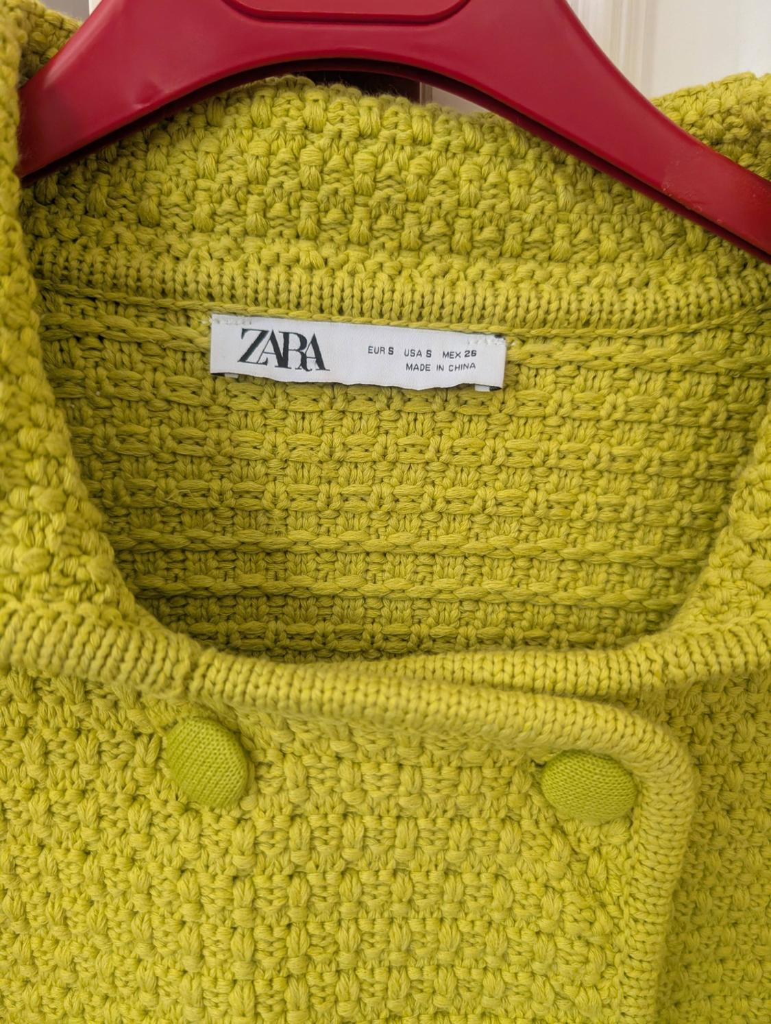 CHUNKY KNIT CARDIGAN WITH PETER PAN COLLAR - Image 4
