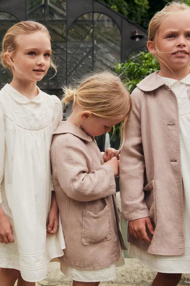 6-10 AÑOS/ CAMISA POPELÍN CUELLO MAO LIMITED EDITION - Crudo de Zara