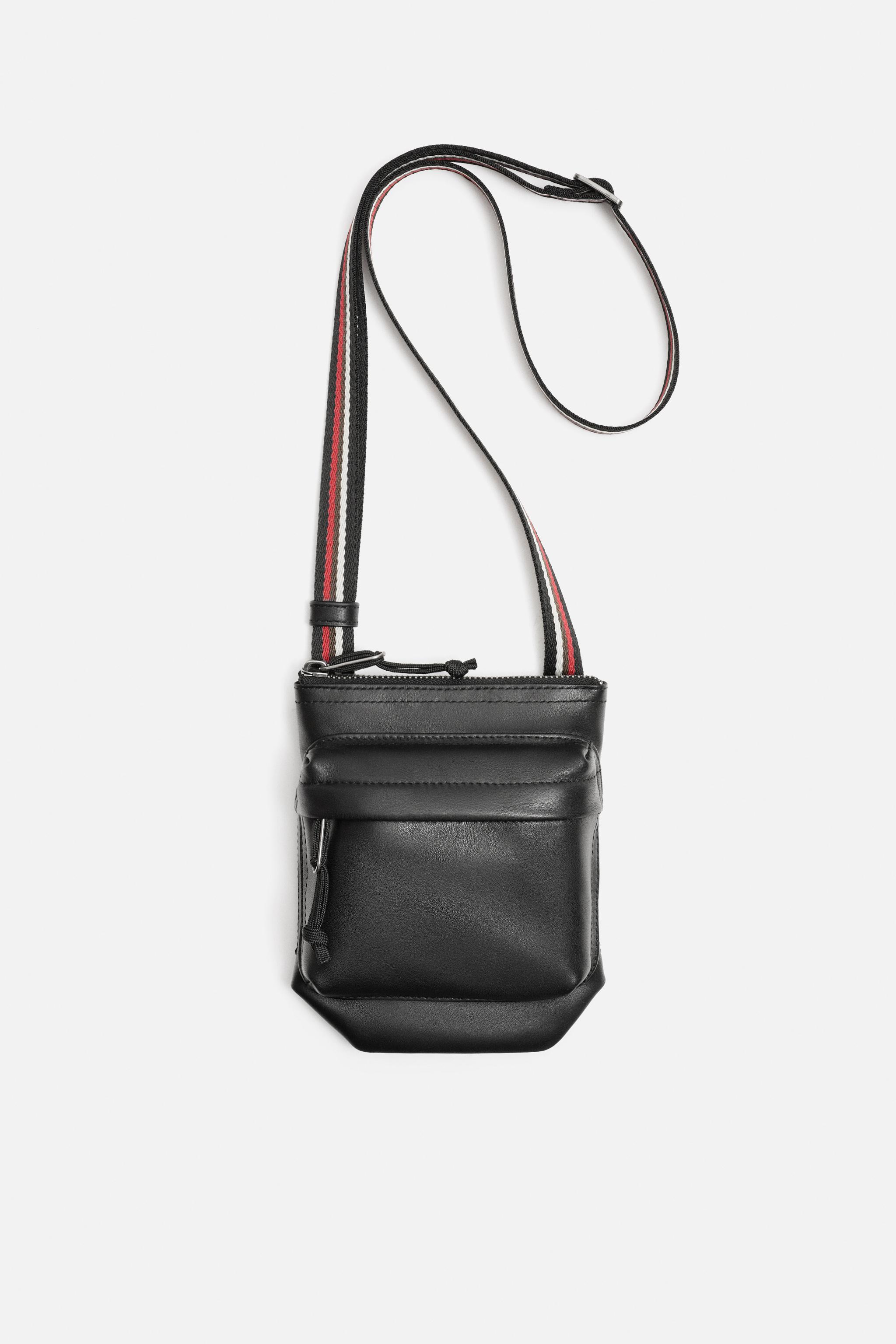 LEATHER CROSSBODY BAG BOBBY GILLESPIE X ZARA - Black | ZARA
