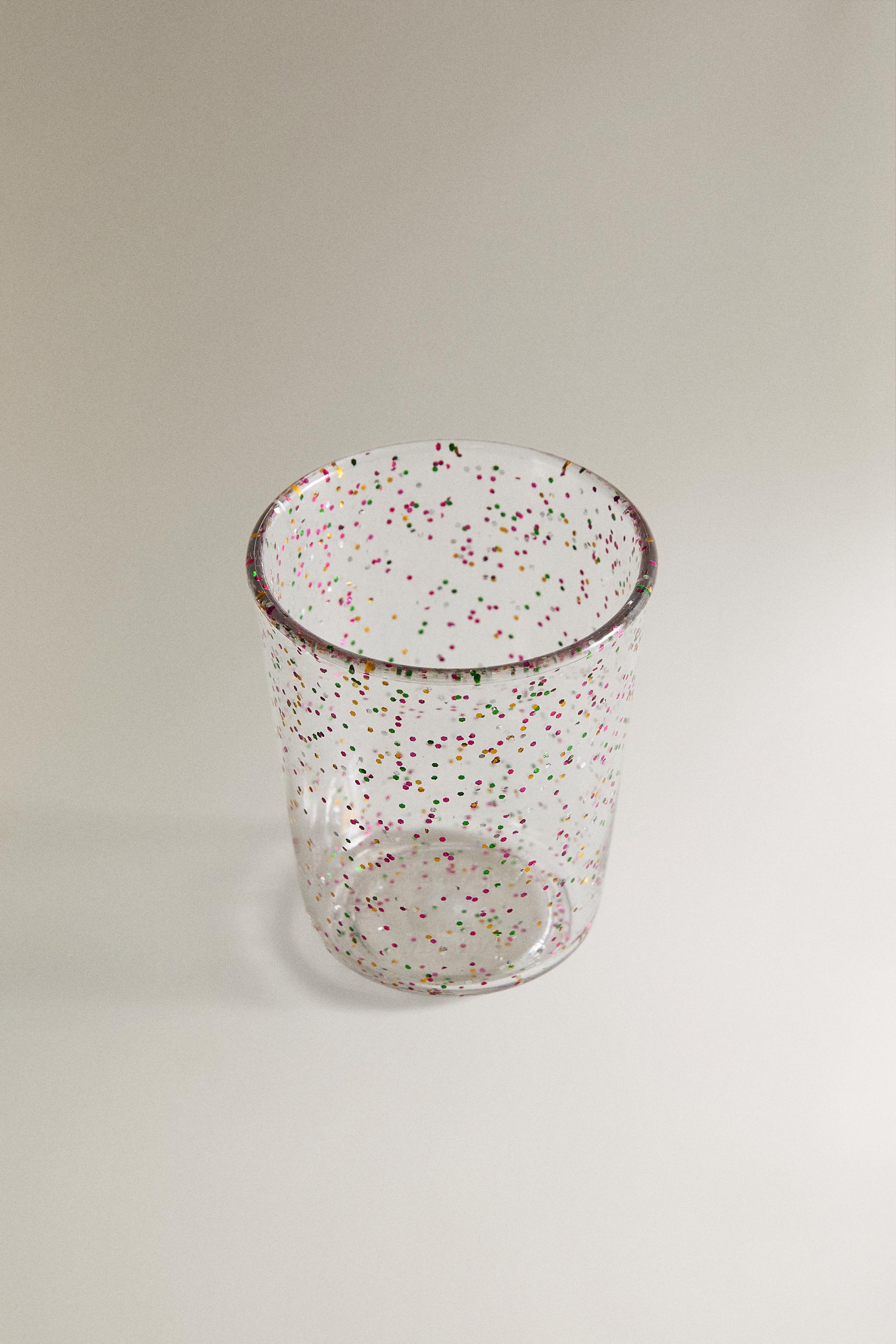 KIDS' GLITTER TRITAN™ TUMBLER — Transparent