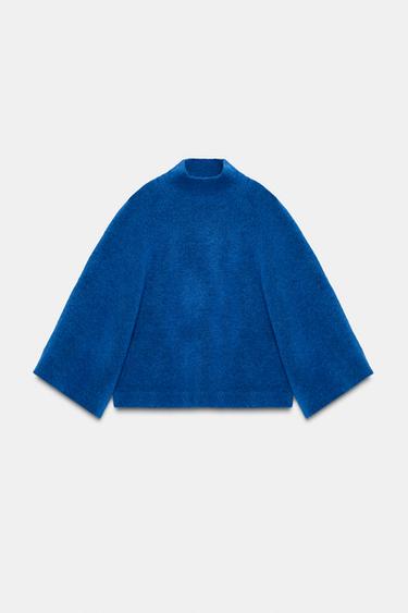 KNIT JUMPER WITH WIDE SLEEVES - Bluish by Zara