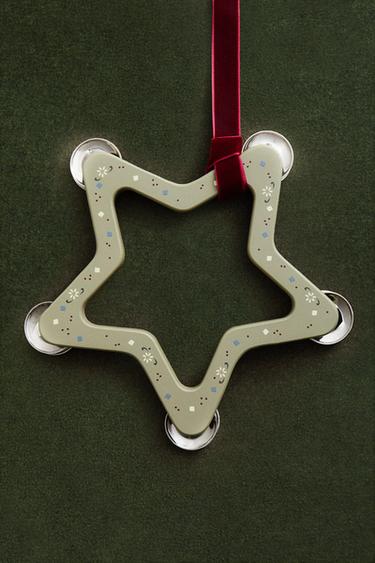 CHILDREN'S CHRISTMAS STAR TOY TAMBOURINE - Sea green by Zara - Image 4