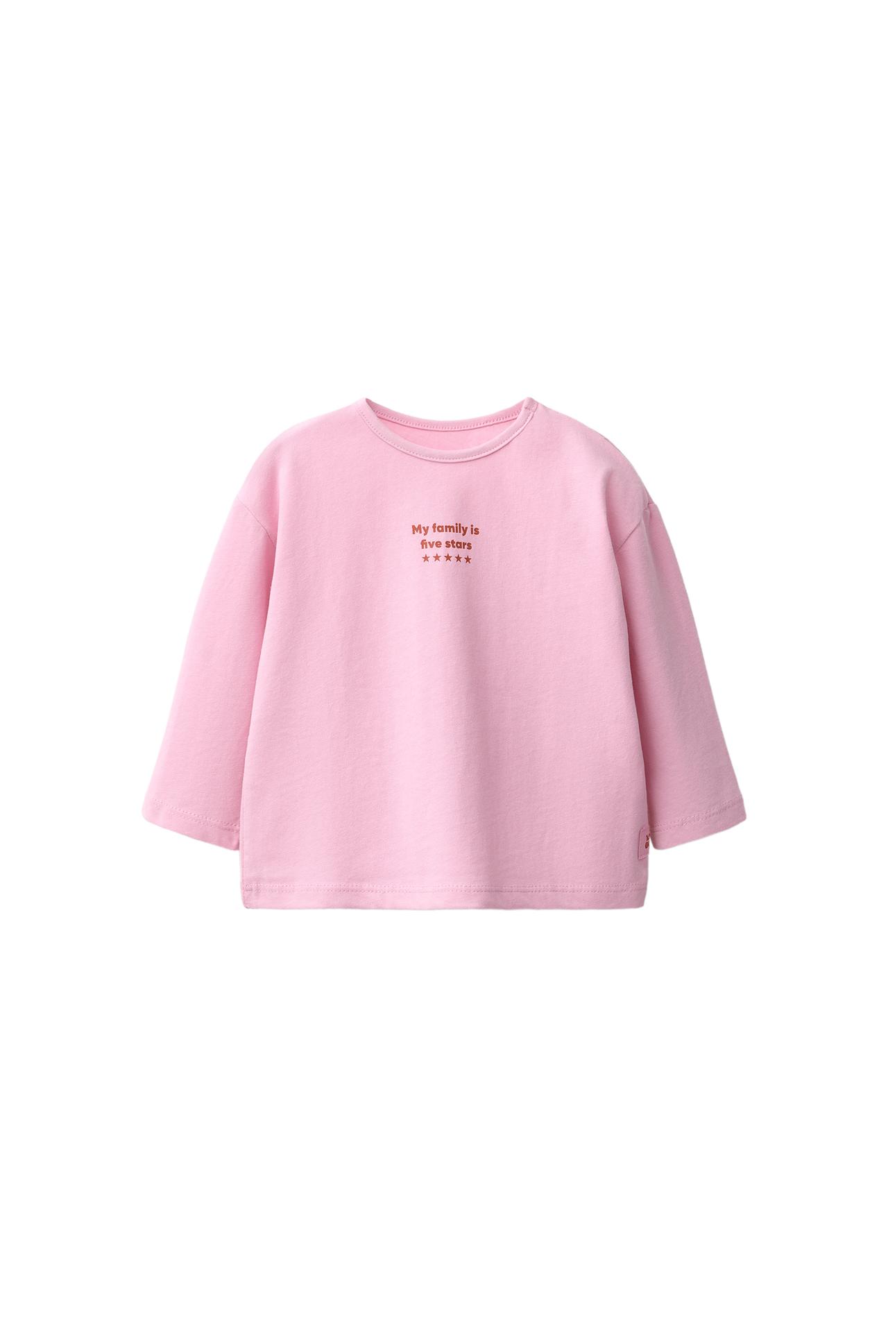 THREE-PACK OF LABEL T-SHIRTS — Pink / White