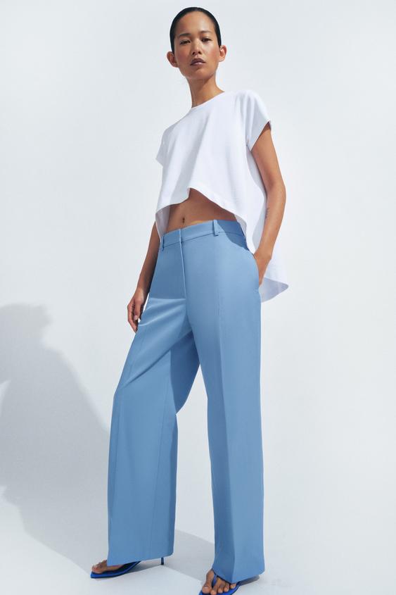 Zara — ZW COLLECTION STRAIGHT LEG PANTS