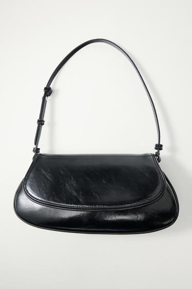 FLAP SHOULDER BAG - Black by Zara