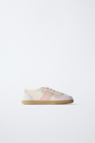 КЕДЫ С СЕТЧАТЫМИ ВСТАВКАМИ — Белый от Zara