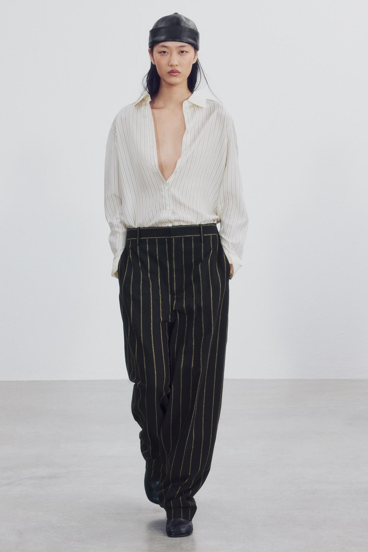 ZW COLLECTION STRIPED TROUSERS