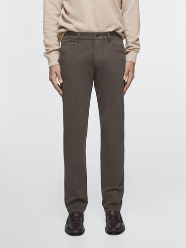 Zara Tapered fit jeans - Dark salmon