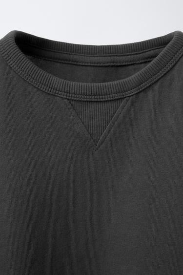ENSEMBLE DE JOGGING T-SHIRT ET BERMUDA UNI - Gris anthracite de Zara - Image 3