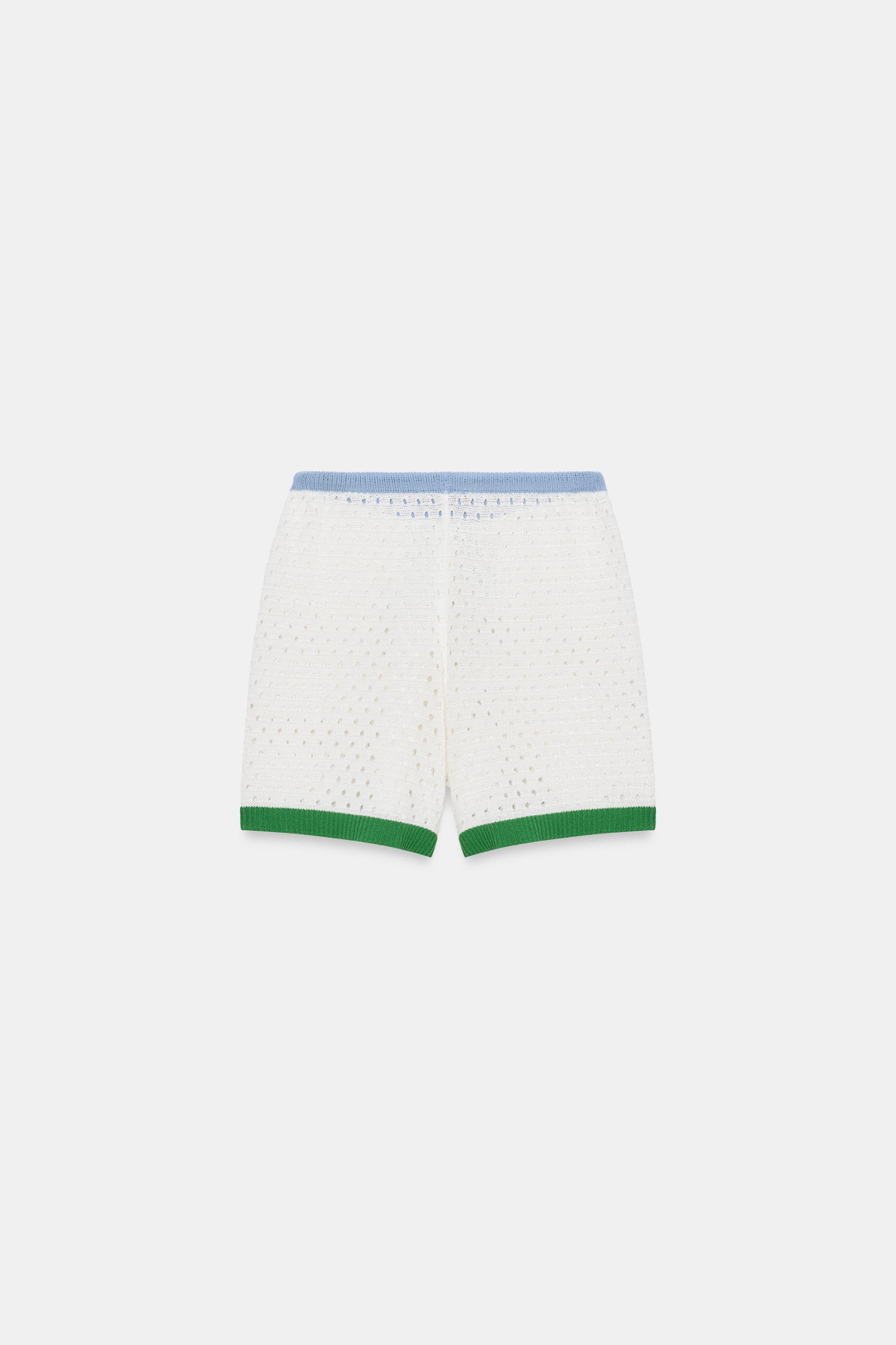 SHORT EN MAILLE AJOURÉE