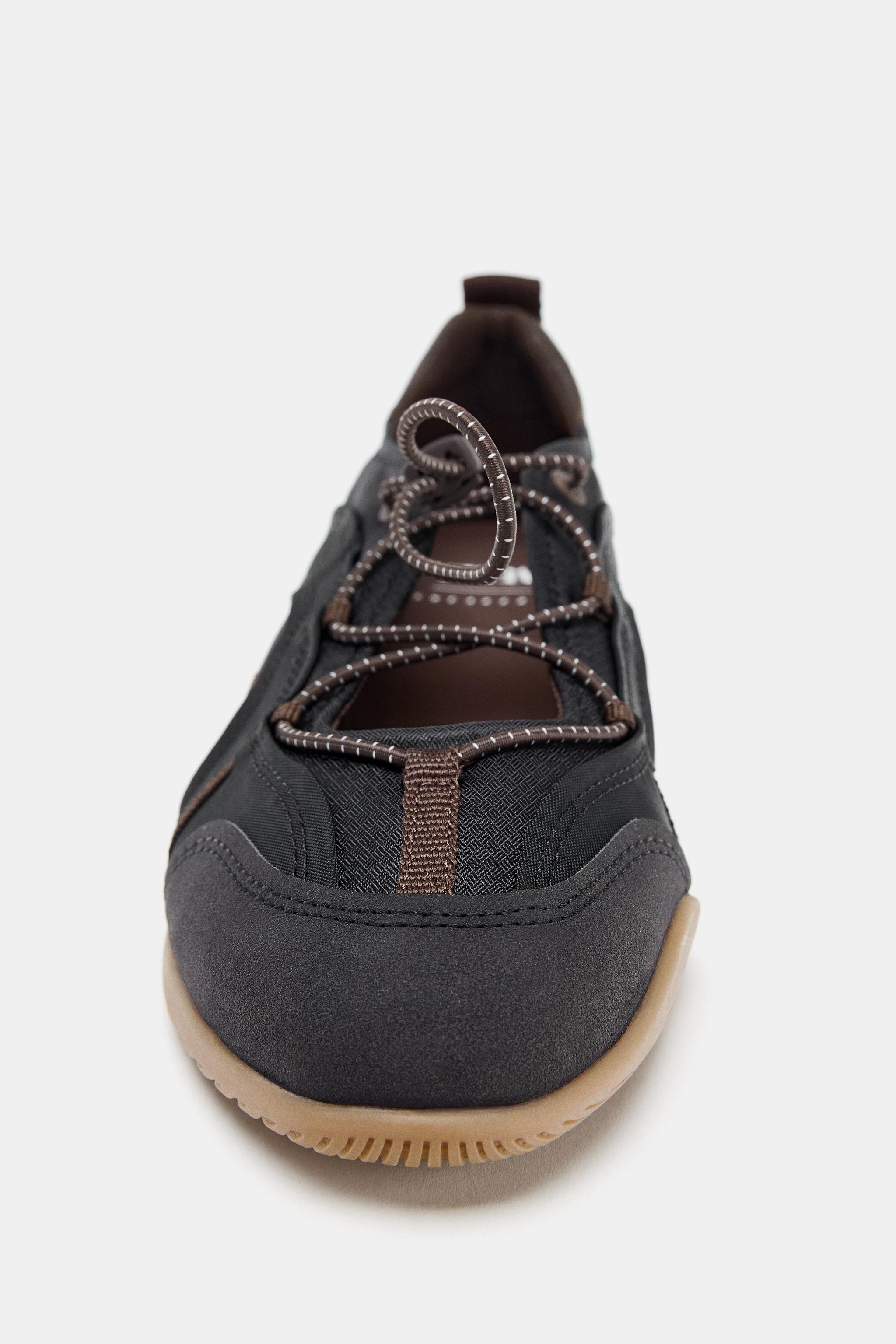 ELASTIC SPORTY BALLET FLATS