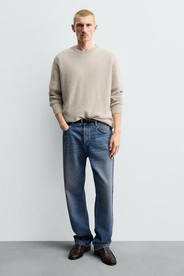 MOCASSINS EN CUIR À MASQUE - Marron de Zara - Image 1