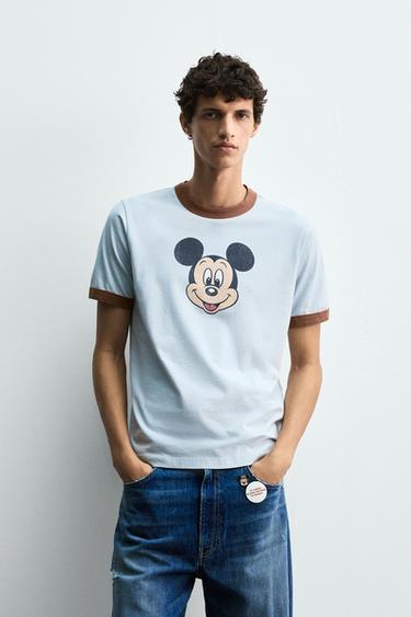 CAMISETA MICKEY MOUSE HARRY LAMBERT FOR ZARA X DISNEY - Celeste de Zara