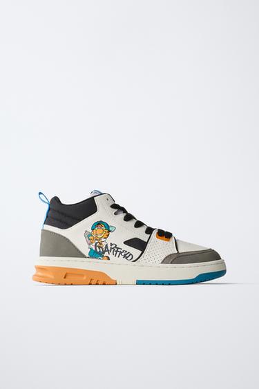 GARFIELD © PAWS INC. HIGH-TOP SNEAKERS - White by Zara