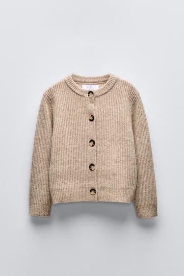 KNIT CARDIGAN - Light beige by Zara