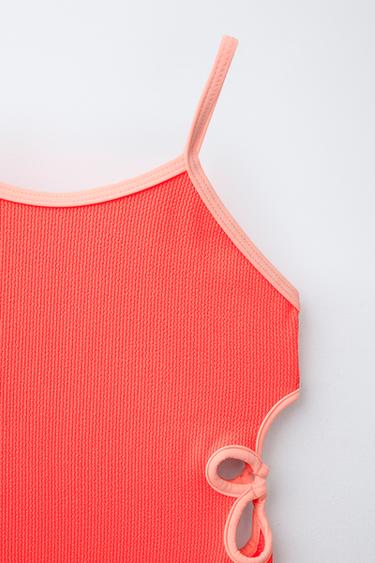 6-14 ANS/ MAILLOT DE BAIN STRUCTURE CUT OUT - Corail de Zara - Image 2