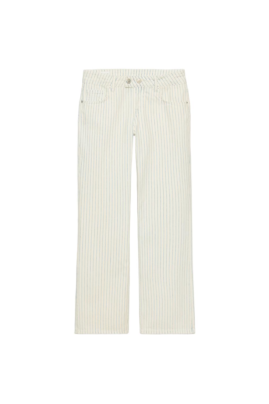 TRF LOW RISE STRIPED STRAIGHT JEANS - image 4