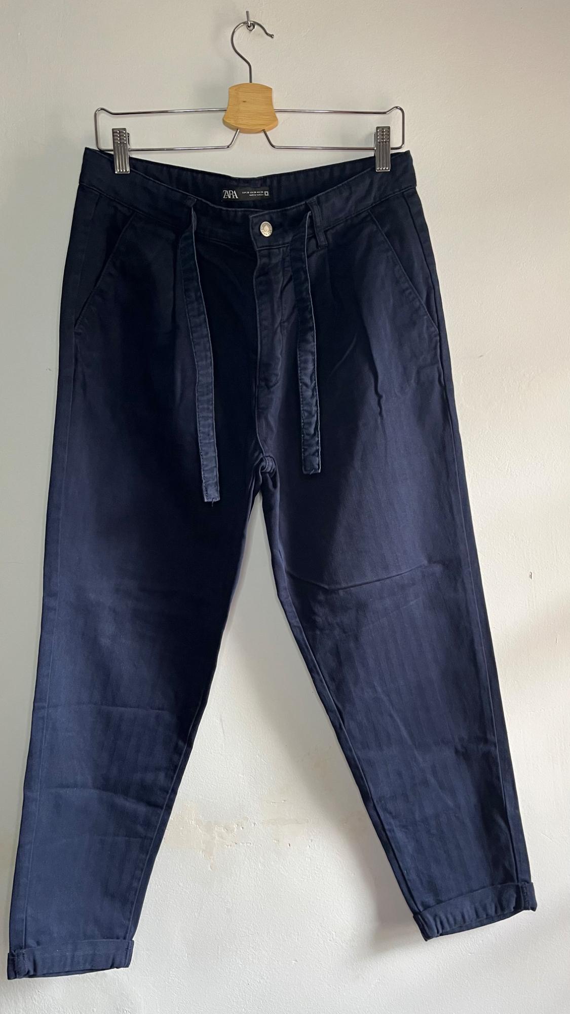 CARROT FIT TROUSERS WITH BELT