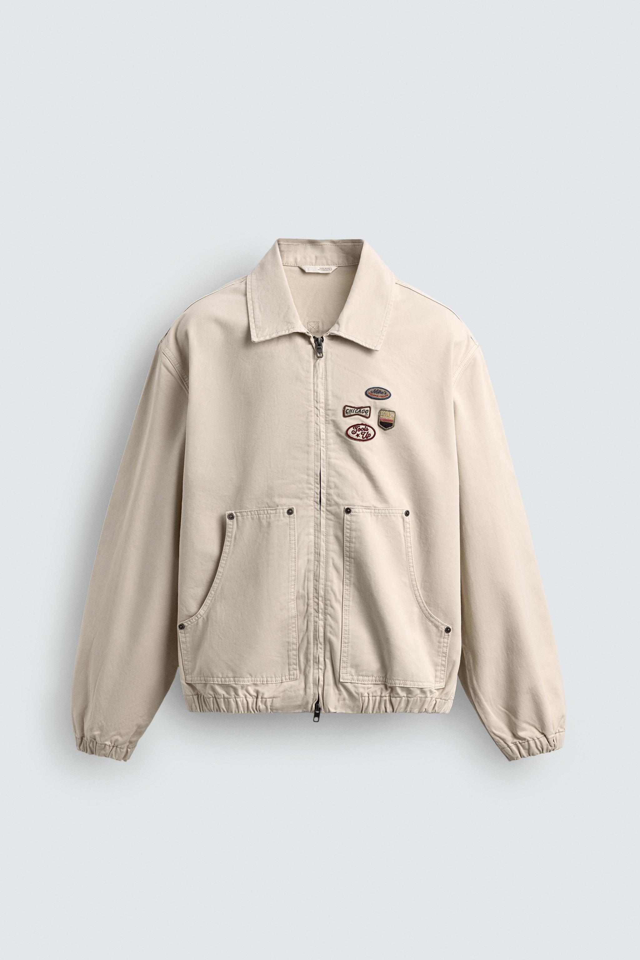 BLOUSON COUPE DÉCONTRACTÉE AVEC PIÈCES