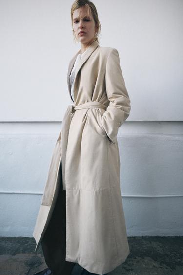 ABRIGO PEL ACOLCHADO ZW COLLECTION LIMITED EDITION - Cru de Zara