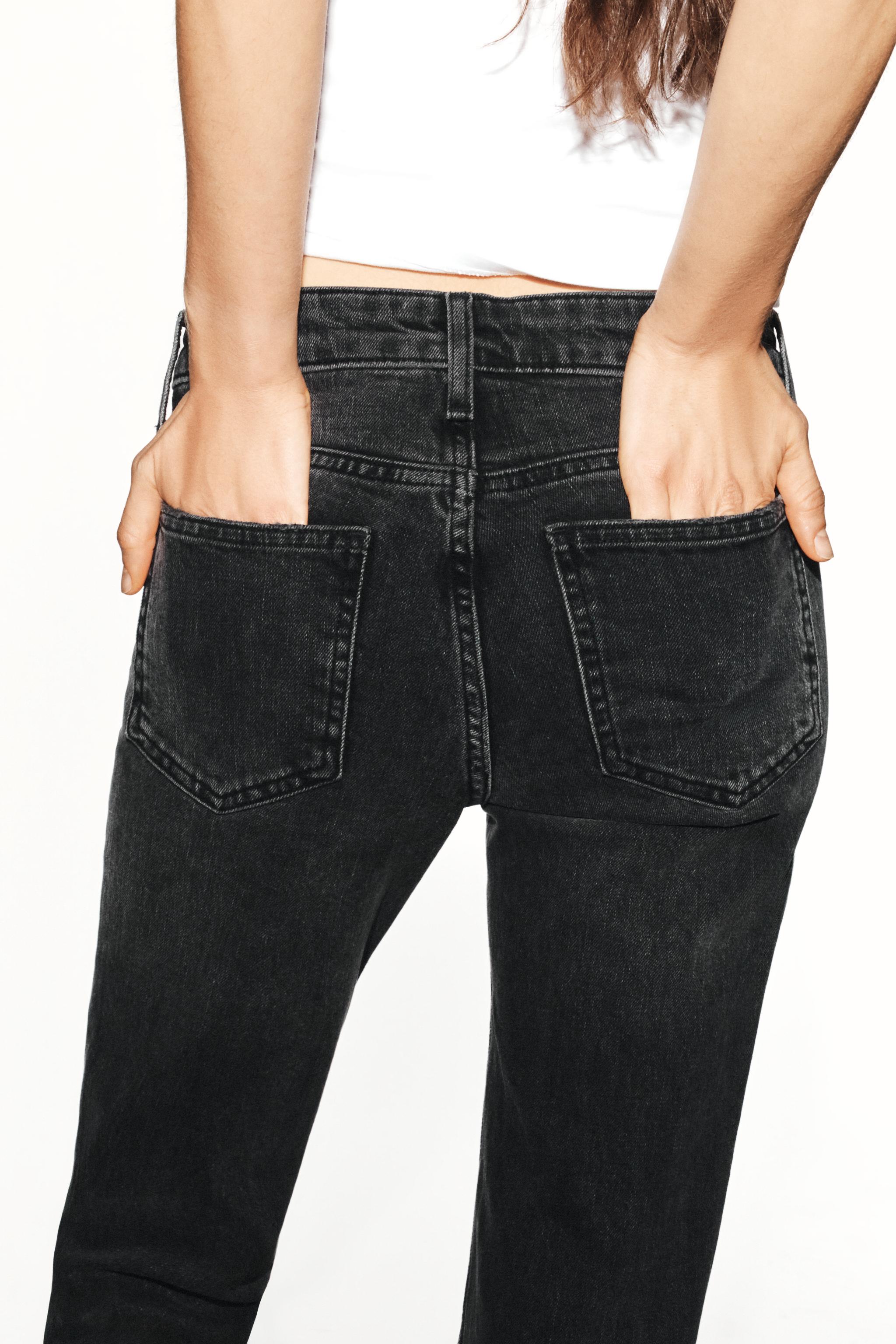 Zara TRF SLIM DÜŞÜK BEL JEAN görsel 6