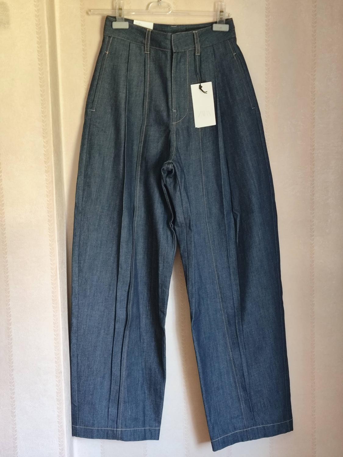 ZW COLLECTION BALLOON HIGH-WAIST JEANS WITH PLEATS - Image 5