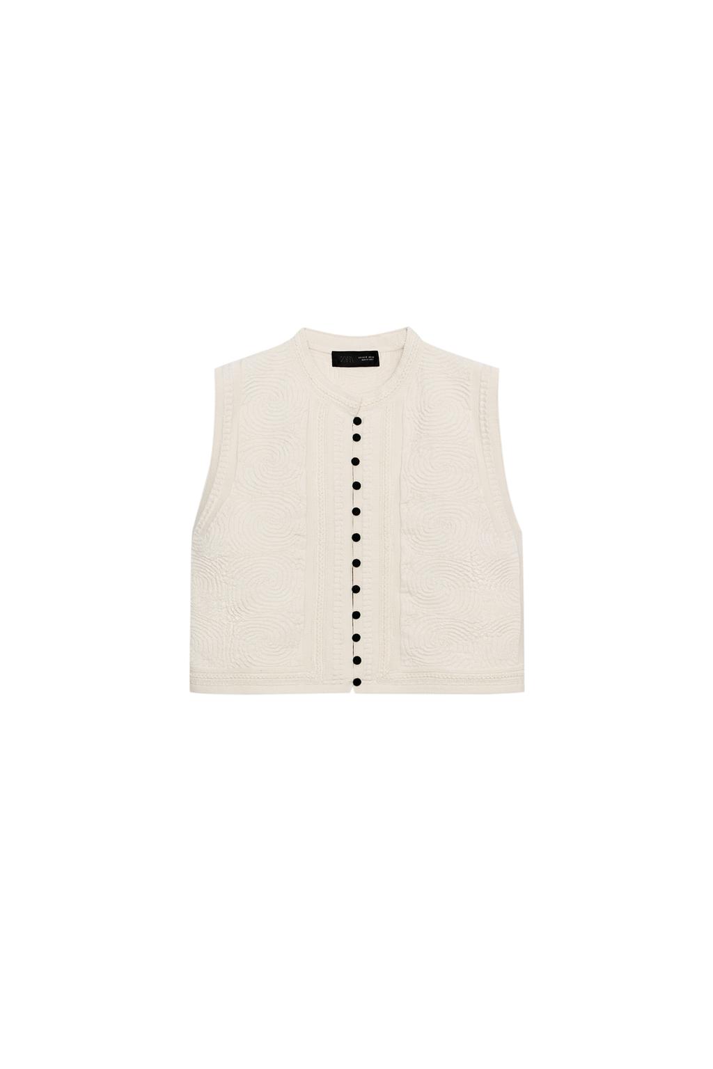 TEXTURED KNIT VEST TOP - image 3