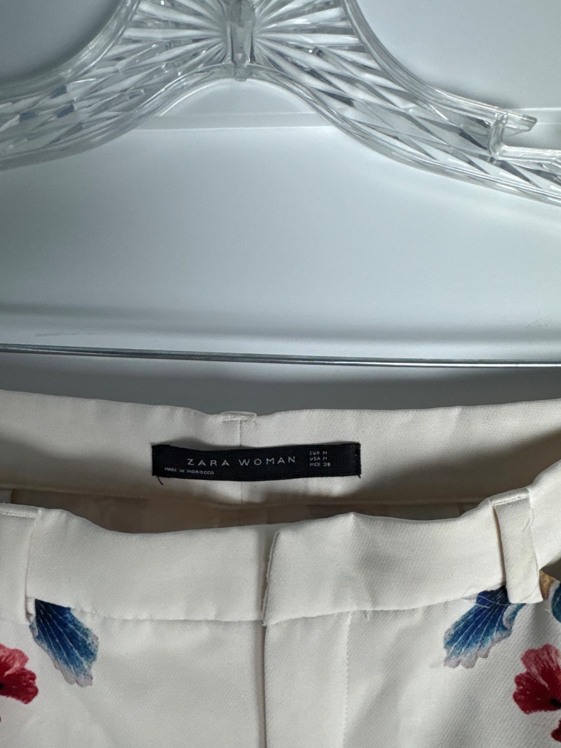 CREAM FLOWER PRINT PANTS - Image 3