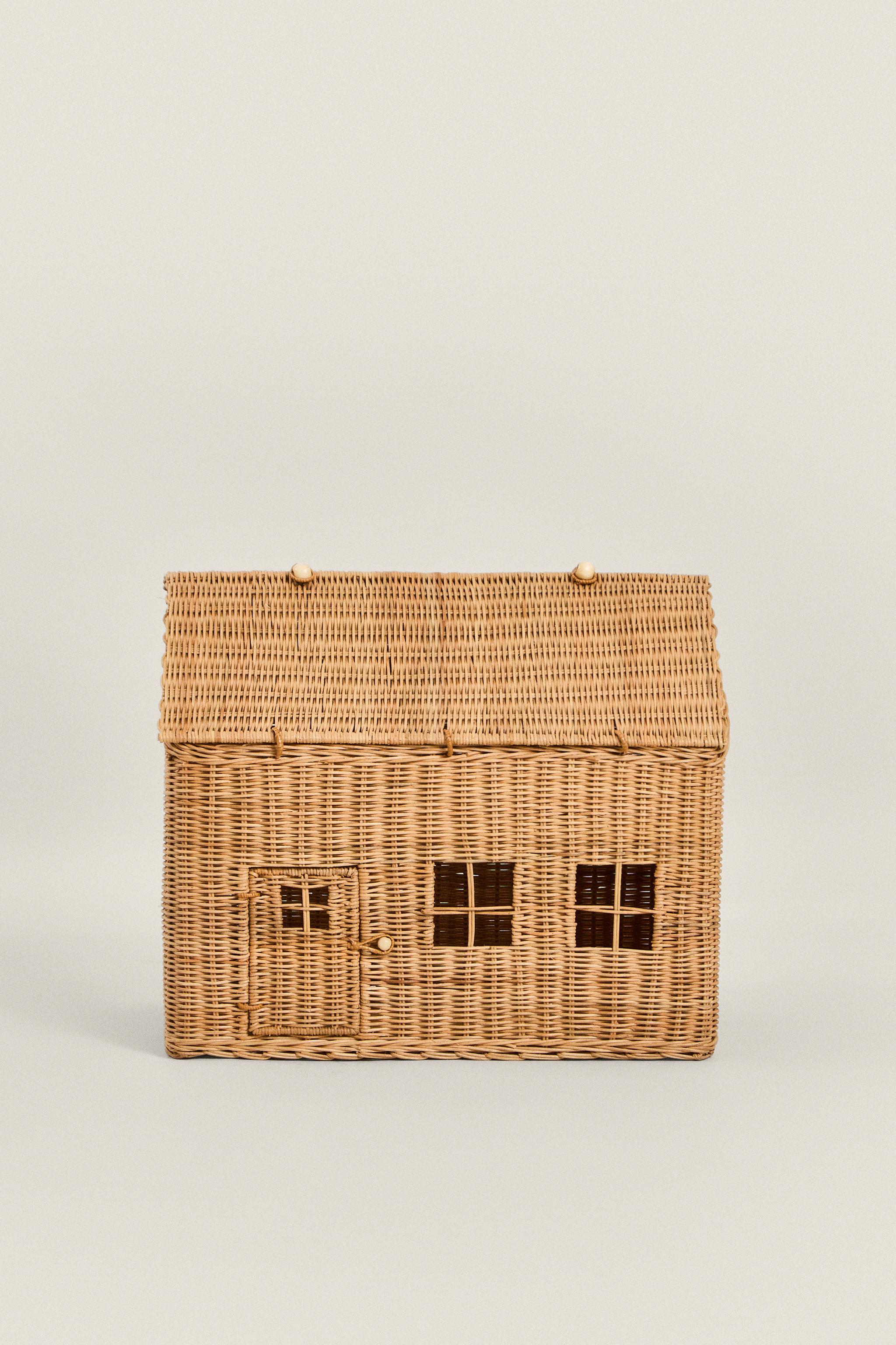 KINDERKORB RATTAN GROSSES HAUS Hellbeige ZARA Deutschland Germany