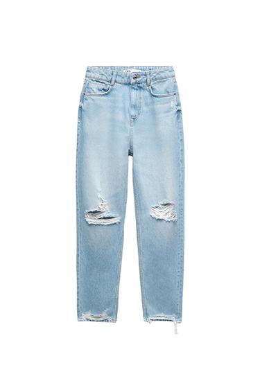 Z1975 RIPPED MOM JEANS