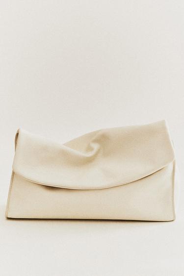 Nappa Leather Makeup Bag With Flap —  1