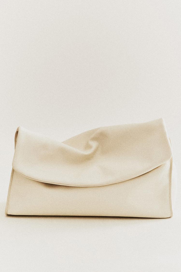 Nappa Leather Makeup Bag With Flap — 