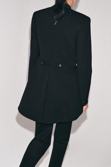 ZW COLLECTION LIMITED EDITION MINIMALIST LONG BLAZER - Black by Zara