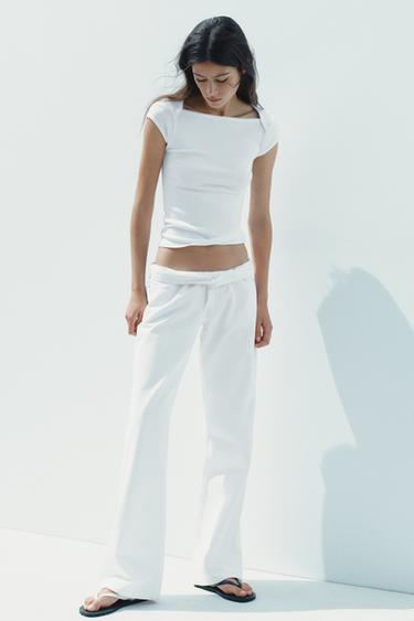 COTTON MODAL T-SHIRT - White by Zara - Image 0