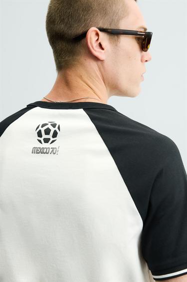 MEXICO 70 FIFA WORLD CUP™ FIFA CLASSICS COLOUR BLOCK T-SHIRT - White by Zara - Image 4