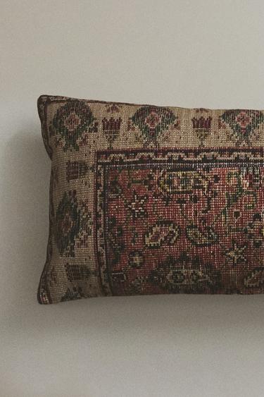 Zara RUSTIC LONG CUSHION - Light beige