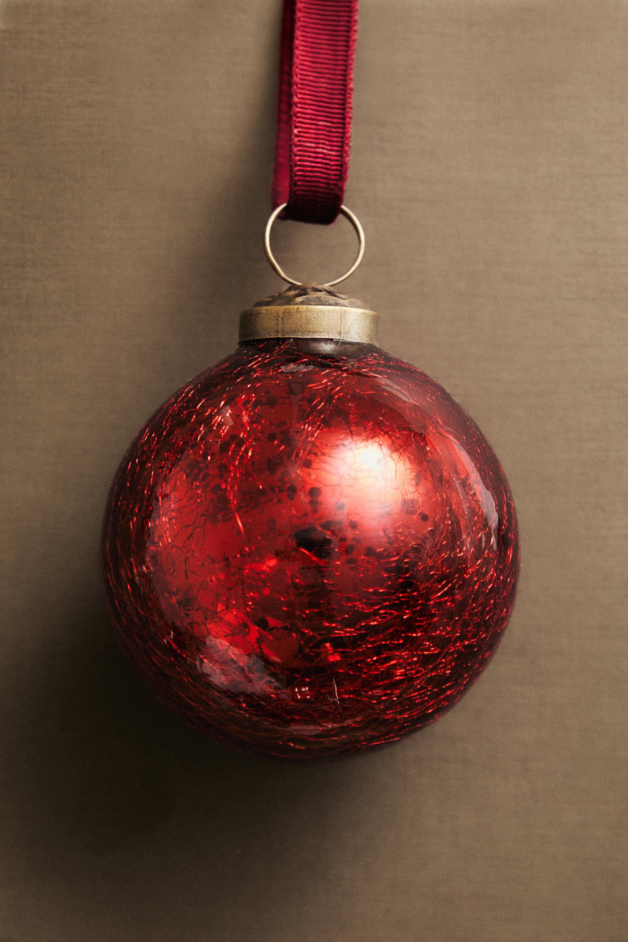 RED CHRISTMAS BALL TREE ORNAMENT