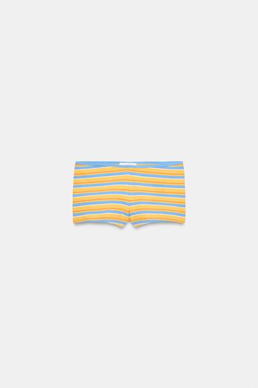 STRIPED MINI SHORTS - Multicoloured by Zara