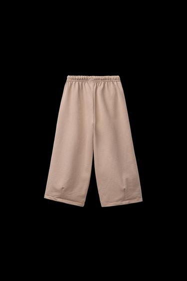 GERADE HOSE MIT STRUKTURMUSTER - Hellbraun von Zara