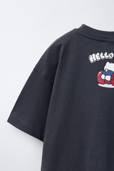 HELLO KITTY © SANRIO T-SHIRT - Anthracite grey by Zara - Image 3