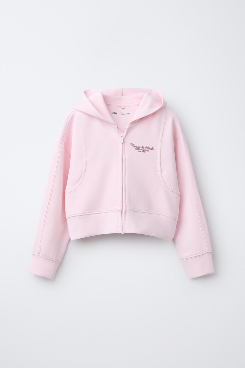 モダール混フーデッドジャケット - パステルピンク | ZARA Japan / 日本