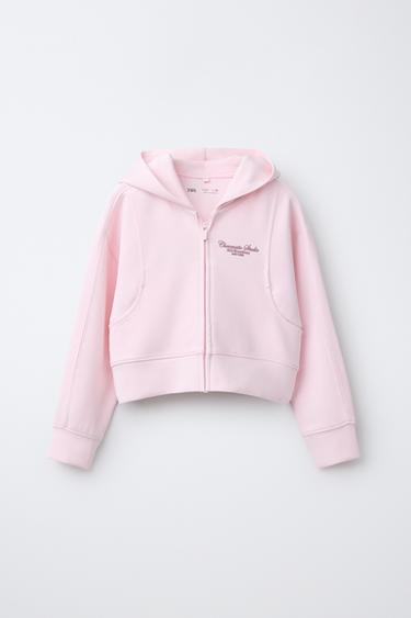 HOODIE MODAL BLEND - Pastel pink by Zara