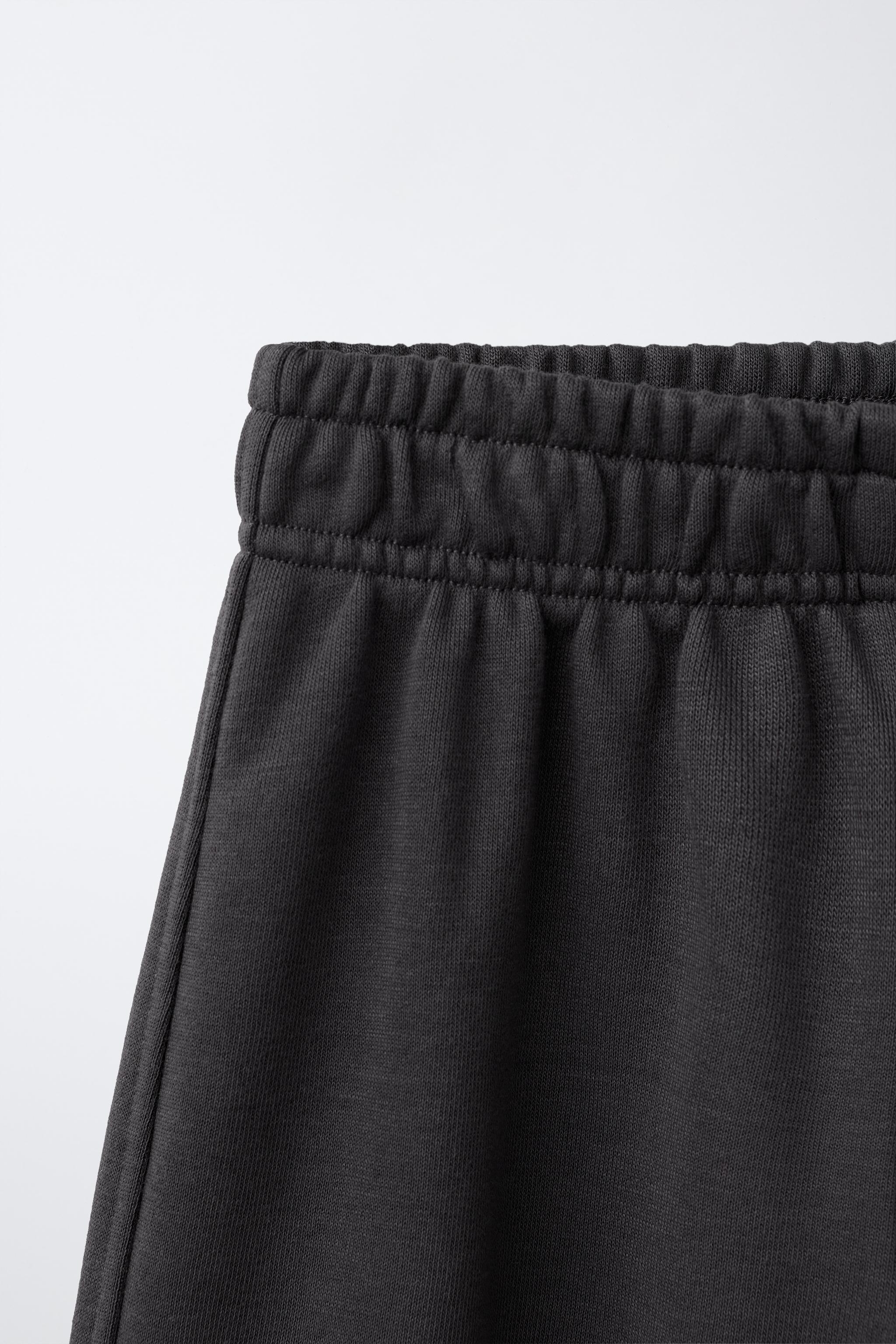Детские брюки Zara TEXT PRINT WIDE LEG PLUSH PANTS — фото 3