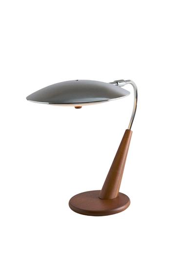 WOOD AND METAL TABLE LAMP - P الخاص بـ Zara