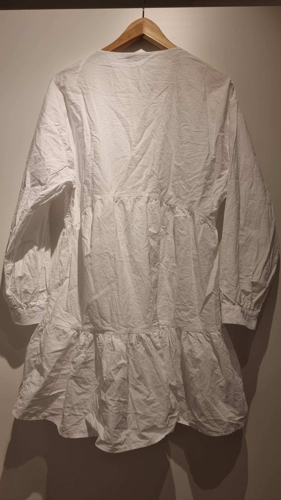 SHORT POPLIN DRESS WITH CUTWORK EMBROIDERY - Image 2