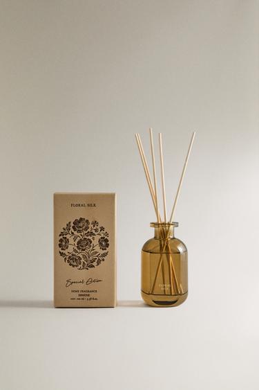 (100 ML) FLORAL SILK REED DIFFUSERS - Ecru/Yellow by Zara